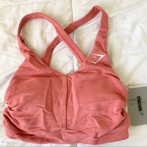 NWT GYMSHARK Ruched Sports Bra M